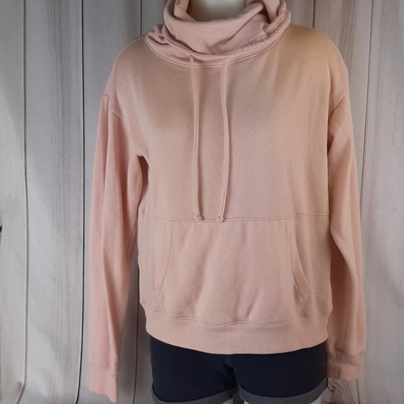 XS Lounge Softest Fleece Funnel Neck Sweatshirt - Picture 1 of 6